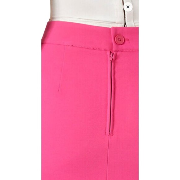 NEW Vibrant Pink Maxi Pencil Skirt with Back Zippered Slit Size S - Picture 7 of 14